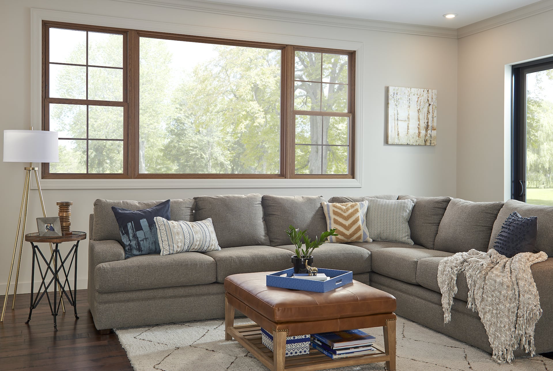 full replacement window in a living room